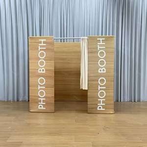 מתמוטט בד מתח מתקפל ערכת רקע עם כיסוי ציפית תמונה דוכן מתחם הדפסה מותאם אישית דוכן פרטיות - Product Image 6