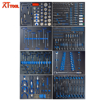 Chariot à outils roulant en métal RTTOOL à 8 tiroirs avec 279 outils, armoire multi-tiroirs pour garage professionnel