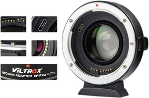 Adaptateur d'objectif automatique Viltrox Ef-fx2 0.71x pour réduction de longueur - Product Image 1