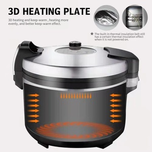 Olla <span class=keywords><strong>Arrocera</strong></span> Eléctrica Comercial Grande de 6L 120V, 35 Tazas de <span class=keywords><strong>Arroz</strong></span> Crudo y 60 Tazas de <span class=keywords><strong>Arroz</strong></span> Cocido, 5 kg, para el Mercado Europeo y Americano - Product Image 4