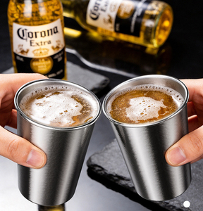 Gelas Bir Titanium Murni Anti Pecah Dinding Tunggal, Gelas Minum Logam Sehat, Gelas <span class=keywords><strong>Camping</strong></span> - Product Image 3