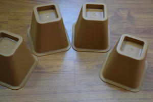 6-inch gỗ hạt nhựa đồ nội thất chân Chiều cao tăng bảng Tủ <span class=keywords><strong>sofa</strong></span> thảm cho hộ gia đình sử dụng - Product Image 3