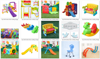 Moulage par soufflage de diverses tables, chaises et meubles