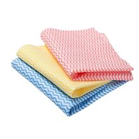 Lingettes Non Tissées de Cuisine Spunlace 30*30cm Jetables Ligne Ondulée Polyester Viscose Maison Voiture Chiffons Non Tissés de Nettoyage