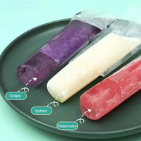 Wegwerp ijslollyvormpjes, zelfgemaakte DIY-vriesbuisjes, hersluitbare verpakkingszakjes voor fruitsap, gelei, yoghurt, drankjes en ijs.