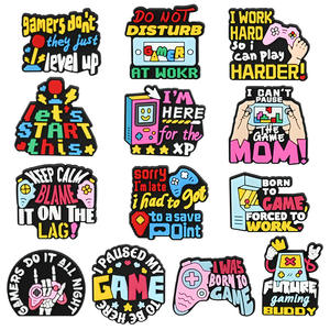 Juego de frases, palabras, dijes de zapatos, regalo de promoción, juego en línea, videojuegos, decoración de zapatos, encanto, frases de juego, zueco, dijes de zapatos - Product Image 3