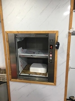 Monte-charge alimentaire à traction électrique sans engrenages, modèle moderne, en acier inoxydable, capacité de charge 100 kg, certifié CE