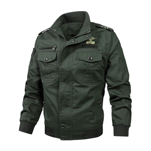 Chaqueta de hombre personalizada con logotipo 2025, chaqueta de algodón, estilo casual, con cuello bordado, masculina, resistente y cómoda. - Product Image 1