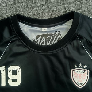 Camiseta Holgada con Letras Estampadas para Fútbol, Deporte, Manga Corta, Estilo Hip Hop, Personalizable para Equipos, Transpirable - Product Image 3