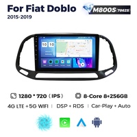 MEKEDE MS 8 + 128G Android IPS DSP lecteur dvd de voiture pour Fiat Doblo 2015-2019 voiture gps WIFI 4G LTE BT AM FM système multimédia de voiture