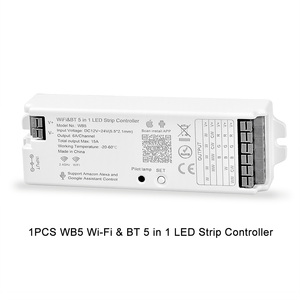 Tuya App WB5 Wi-Fi e BT 5 in <span class=keywords><strong>1</strong></span> <span class=keywords><strong>Controller</strong></span> striscia LED con telecomando RGB + CCT 4 Zone Touch per striscia LED - Product Image 2