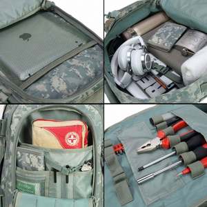 กระเป๋าเป้สะพายหลังแบบมีซิป ได้รับการรับรองมาตรฐาน BSCI เหมาะสำหรับการตั้งแคมป์กลางแจ้ง การล่าสัตว์เชิงยุทธวิธี มีช่องใส่คอมพิวเตอร์  พร้อมตัวอย่างสินค้าให้ทดลองฟรี - Product Image 5