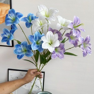 Bouquet de fleurs artificielles en soie, décoration de mariage, décoration de la maison, légères, gaufrées, conçues pour les événements et - Product Image 4