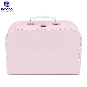 Custom Baby Cardboard Suitcase <b>square</b> Box Luxury Gift Box Packaging Printing Stitched Paper Suitcase - Product Image 4