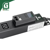 GETEKnet Unité de distribution d'alimentation intelligente (PDU) 6 ports 220V-250V 16A 1.5U*19'' avec prise C13 et câble d'alimentation allemand de 1,8m