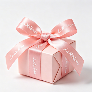 OEM Custom Width Printed Pattern Recycled PET Satin <b>Ribbon</b> Roll Blank For Handmade Gift Bow DIY Craft - Product Image 4