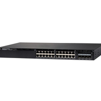 Nuevo Switch Gigabit POE de 24 Puertos Serie 3650 WS-C3650-24PS-S, 4X1G Uplink, Base IP, Capa 3
