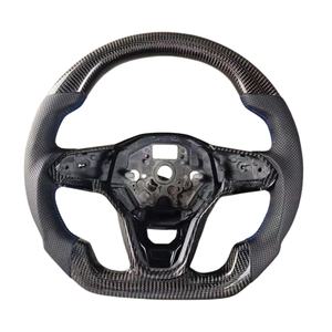 Volante Deportivo Personalizado de Fibra de Carbono Forjado con Alcántara para vw Bora Jetti <span class=keywords><strong>Golf</strong></span> <span class=keywords><strong>8</strong></span> R Line Mk8 gti Audi A3 S3 RS3 8Y 2019 2020 - Product Image 5