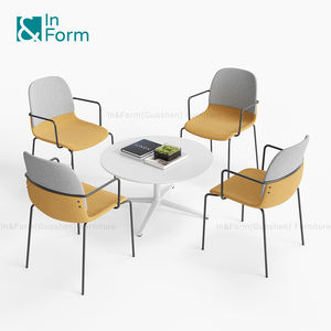 Silla con reposabrazos de diseño nórdico Area De Recepcao Cadeira Do Lazer Silla de recepción de espera comercial - Product Image 1