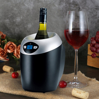 Nouveauté Refroidisseur à vin domestique électrique Température ajustée Aucun déversement Refroidisseur à vin pour boire