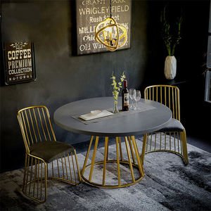 <span class=keywords><strong>Table</strong></span> de salle <span class=keywords><strong>à</strong></span> <span class=keywords><strong>manger</strong></span> en bois massif pour 4 <span class=keywords><strong>à</strong></span> 6 <span class=keywords><strong>personnes</strong></span>, nouvelle collection nordique en fer forgé, grande <span class=keywords><strong>table</strong></span> ronde, café décontracté, maison - Product Image 5