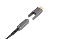 Harga Murah kabel HDMI hitam ke HDMI konektor ganda Terbaik 4K 18Gbps kabel HDMI ramping untuk Monitor proyektor TV Hd
