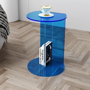Nordico <span class=keywords><strong>Design</strong></span> moderno tavolino di lusso acrilico di lusso per soggiorno angolo divano bovindo irregolare piccolo tavolino da caffè - Product Image 4