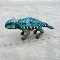 Robot chien Ankylosaurus inspiré des dinosaures, robot de patrouille en métal pour la sécurité publique en intérieur/extérieur, idéal pour les jardins d'enfants, les aires de jeux et les centres commerciaux