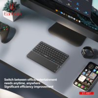 Earldom Keyboard Ultra tipis Abs, kibor nirkabel versi Universal untuk Mi Pad
