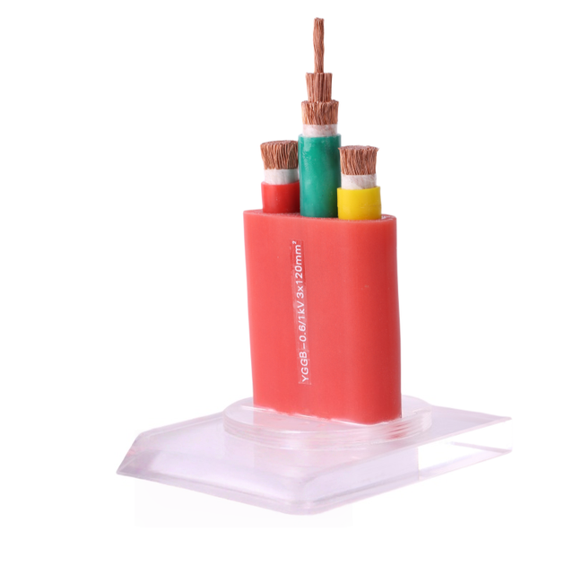 YGGB 0.6/1kV Flexible Silicon Rubber Cable for Crane Copper Conductor Silicone Rubber Insulated Flat Power Cable