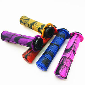 Poignées de guidon de vélo intégrées en caoutchouc souple et en alliage d'aluminium Poignées de vélo antidérapantes pour <span class=keywords><strong>VTT</strong></span> - Product Image 1