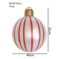Ballons gonflables géants en PVC de 40 cm et 50 cm en forme de lanterne avec poignée annulaire pour décorations de Noël intérieures et extérieures