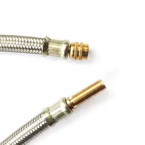 105/125/140/160/180/210 MM FLEXIBLE INFLATABLE ROD STAINLESS STEEL METAL VALVE EXTENSION TUBE