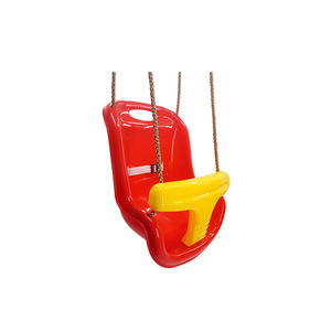 Asiento de columpio para niños, 45x35x36cm, plástico rojo con cuerda para uso en interiores y exteriores, columpio seguro para niños pequeños - Product Image 2