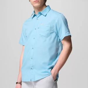 เสื้อเชิ้ตตกปลาแบบติดกระดุมเต็มตัว แขนยาว มีฮู้ด ป้องกันแสงแดด UPF สีสะท้อนแสง ยี่ห้อ Button up Puerto Rico - Product Image 4