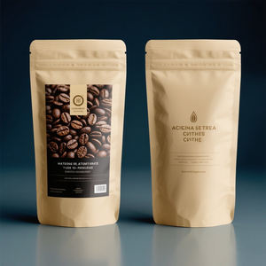 Sacs à café personnalisés en usine avec valve et fermeture éclair sacs à café avec valve à sens unique Bolsas Para Caf - Product Image 1