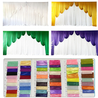 3M-6M Kit de pipe et draperie réglable pour décoration de scène et de fête.