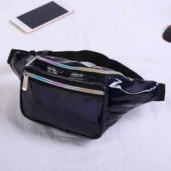 Pochete holográfica para mulheres, pochete de cintura com cinto ajustável, para viagem, corrida, crossbody - Product Image 5