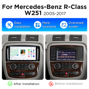 วิทยุติดรถยนต์ Junsun 1920x720 รองรับ CarPlay และ Android Auto พร้อมระบบนำทาง สำหรับรถยนต์ Mercedes Benz R-Class W251 R300 ปี 2005-2017 อุปกรณ์มัลติมีเดียในรถยนต์ - Product Image 2