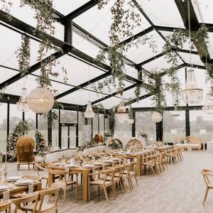 Tente de réception de luxe pour 500 personnes, grande tente d'atrium transparente en aluminium et PVC pour événements commerciaux, mariages et autres occasions en extérieur - Product Image 4
