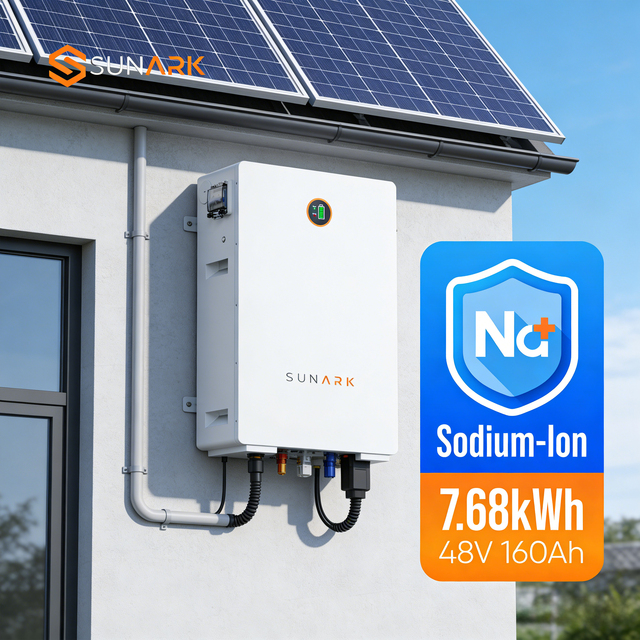 Newest Tech Sodium Ion Battery 48V 160Ah 8KW 10KW Advanced Na+ Cell Technology 9000 Cycles 10-Year Warranty Home Solar Storage