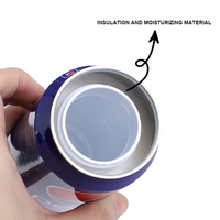 Vente en gros de pots à tabac en forme de bouteille de boisson, scellés avec un couvercle, en alliage d'aluminium, accessoires pour fumer, boîte de rangement
