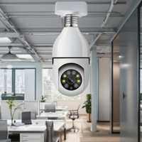 Caméra Ampoule sans Fil à Vision Nocturne E27 360° CCTV 5G/2.4G Wi-Fi Mini Caméra IP Numérique