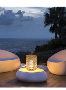 Lampada da Giardino Solare in Rattan per Esterni, Lampadina LED IP65 Impermeabile, Illuminazione Decorativa Vintage Ecologica - Product Image 6