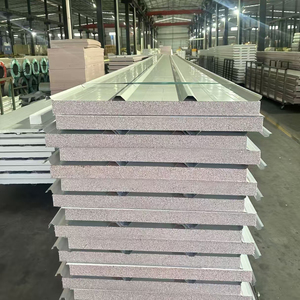 高密度聚氨酯钢化防火夹芯板，用于预制房屋工业用途，环保友好 - Product Image 3