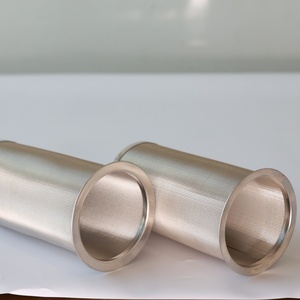 Bouchon d'extrémité pleine en acier inoxydable perforé à trous ronds pour tube filtrant, couvercle aveugle, fixation par serrage, remplacement personnalisé - Product Image 2