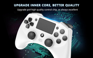 Với Rung Động Kép Cho Android PC Gamepad Động Cơ Không Dây Trò Chơi Controle 6 Trục Con Quay Màu Hồng Xử Lý Phím Điều Khiển Cho PS4 Điều Khiển - Product Image 3