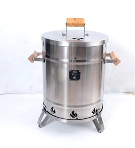 Портативный уличный угольный гриль DA Dinithron – современная печь-костровище из нержавеющей стали для кемпинга и вечеринок - Product Image 1