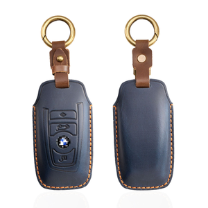 Convient aux étuis à clés BMW pour X3, X5, X1, X4, Série 3, Série 5, Blade I3, LCD 530, 325, en cuir véritable Série 3 - Product Image 5