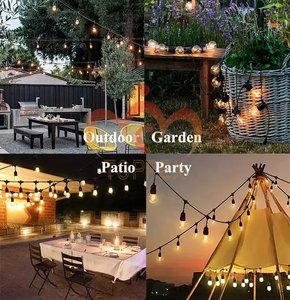 Giá Đèn Dây Bóng Đèn Led Dây Treo Thương Mại Có Thể Nối Dài 10M Màu Trắng Ấm Áp Cho Vườn Ban Công Ngoài Trời - Product Image 3